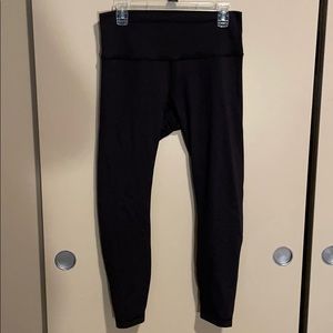 Black Lululemon Leggings Size 8 25”